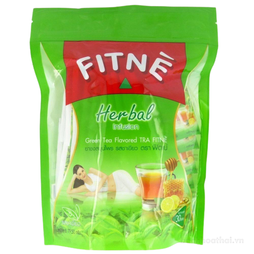 Trà ġiảm câņ túi lọc Green Tea Flavored TRA FITNE Thái Lan