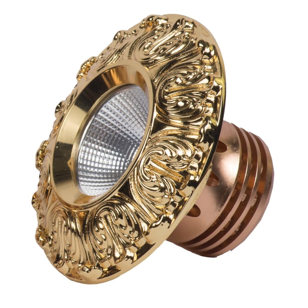 Đèn âm trần cổ điển Gold 18K Premier,đèn Led cao cấp Version 2019 thiết kế hiện đại Chính hãng TLC - Bảo hành 24 Tháng