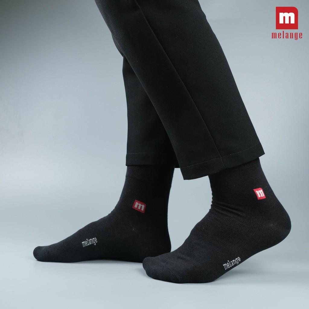 Tất Nam Công Sở Cổ Cao, Trơn Kháng Khuẩn - Khử Mùi Melange - MC.01.01