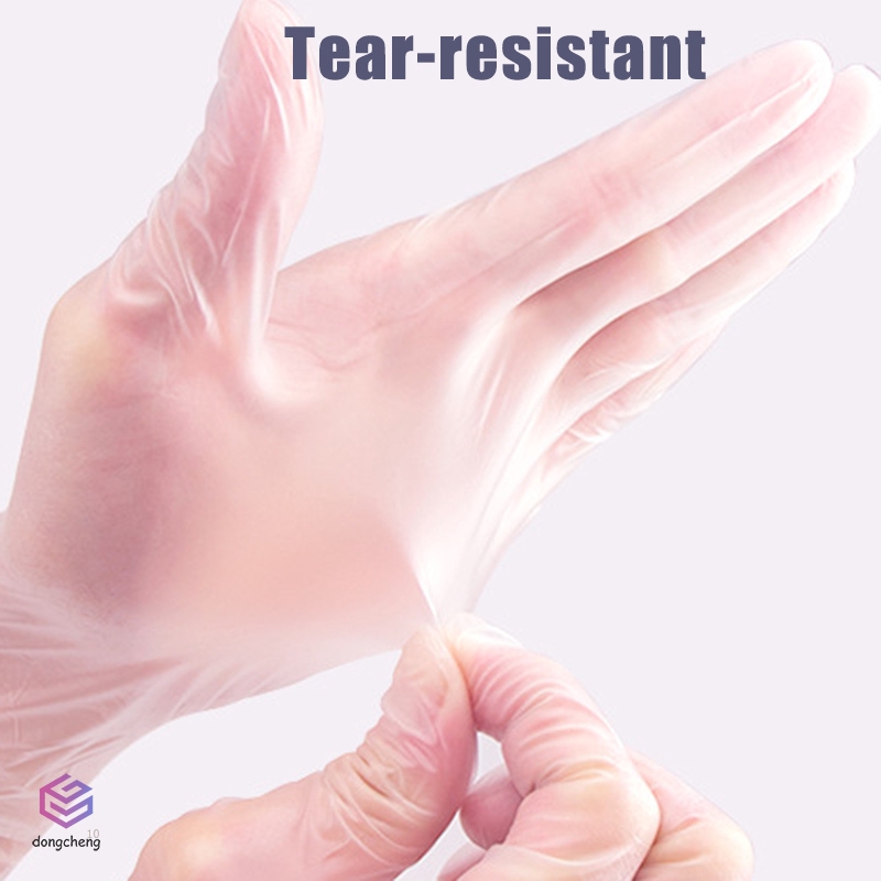 (Hàng Mới Về) Set 50 Cặp Găng Tay Pvc Trong Suốt Dùng Một Lần Chống Thấm Nước / Dầu