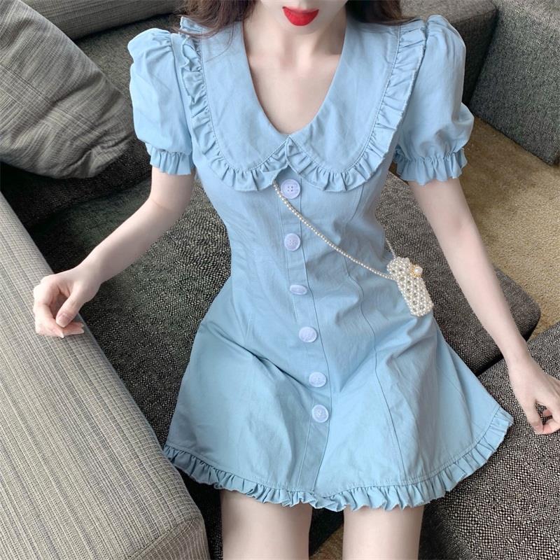 Đầm Midi Tay Ngắn Thời Trang Mùa Hè Cho Nữ