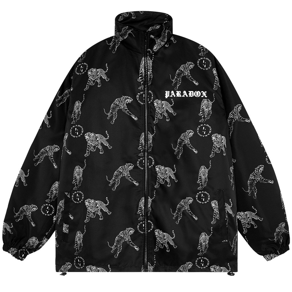 Áo khoác dù Paradox TIGER ZIP LOGO OVERPRINTED JACKET