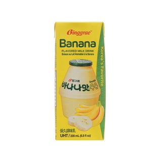[Thùng 24 Hộp] Sữa Binggrae Vị Chuối 200ml - Nhập Khẩu Hàn Quốc