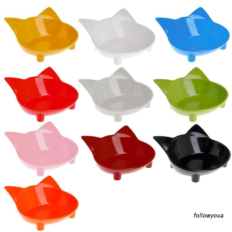 Tô Đựng Thức Ăn / Nước Uống Cho Thú Cưng Chống Trượt Hình Mèo Dễ Thương Thân Thiện Với Môi Trường