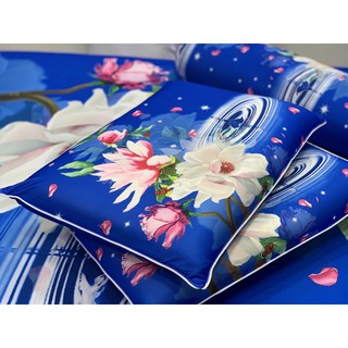 Drap thun lạnh 5D cao cấp mẫu hoa