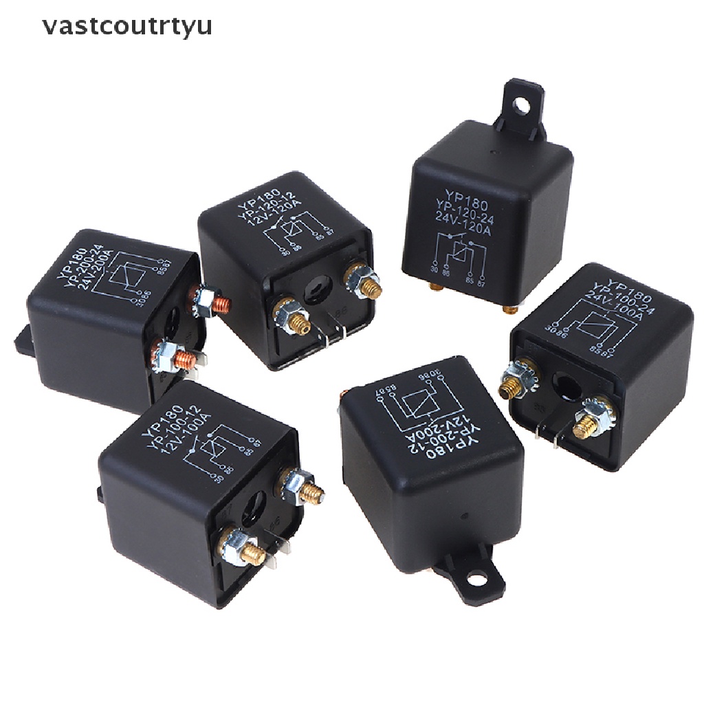 Vas Starting relay 200A 100A 12V/24V Power Automotive Heavy Current Start Relay n