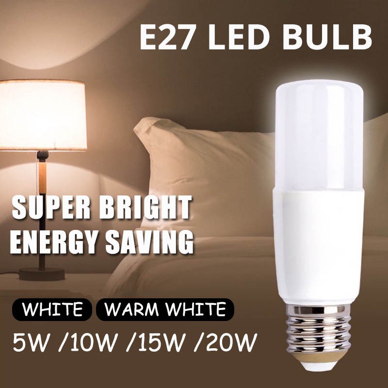 Bóng Đèn LED 5W / 10W / 15W / 20W 6500K E27 Tiết Kiệm Năng Lượng