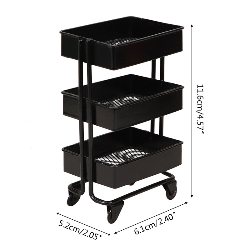 Giá Để Búp Bê 3 Tầng Mini Bằng Sắt DIY