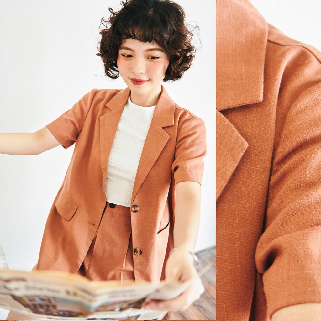 BLEUBIRD Áo khoác ngắn tay PENNY BLAZER | BigBuy360 - bigbuy360.vn