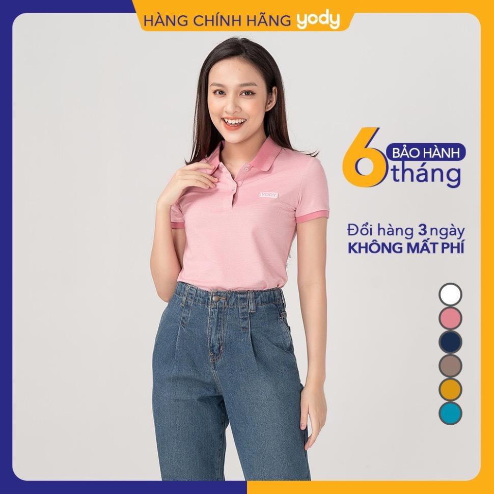 2021 Áo phông polo nữ ⚡ SIÊU MỀM MỊN ⚡ Áo thun có cổ YODY chất liệu cotton cao cấp, thoáng khí APN3340 . , : . .