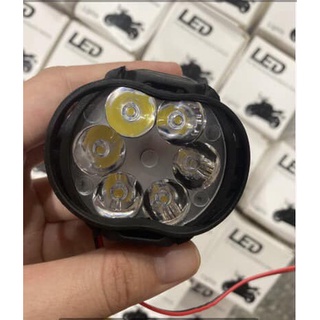 Đèn trợ sáng led 6 tim siêu sáng công suất 12-84v dùng được nhiều loại xe