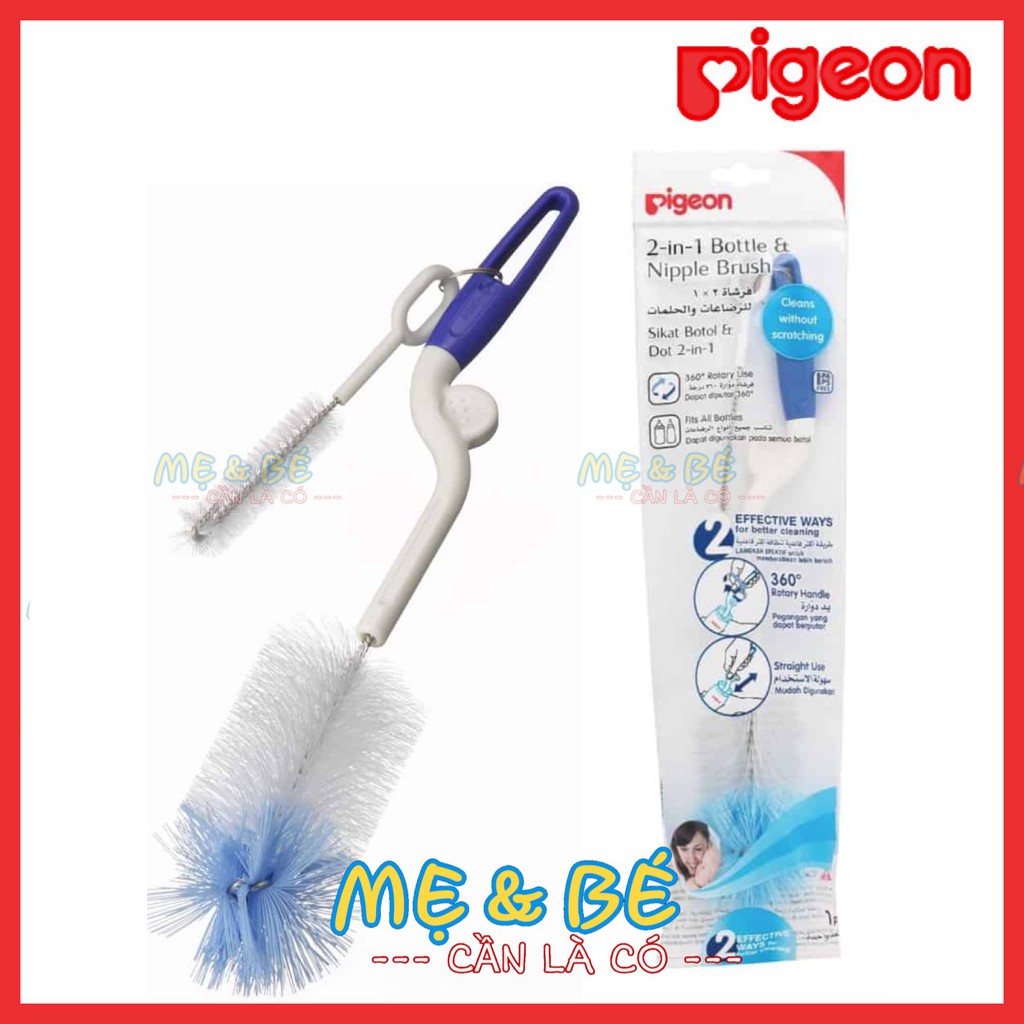 CÂY SÚC BÌNH SỮA PIGEON 360 ĐỘ (cọ rửa bình sữa và núm ty)