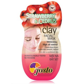 Mặt nạ đất sét Josto Dâu (Strawberry & Cedrus) 15ml *LÀM DA LÁNG MỊN*