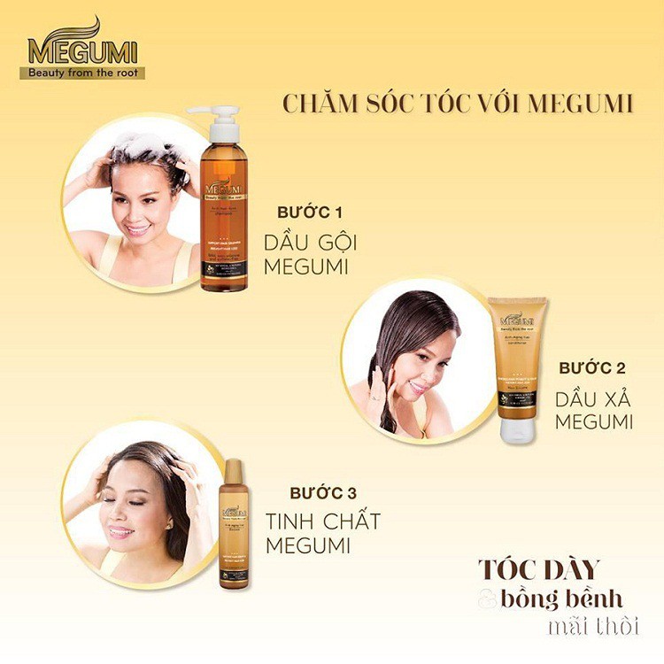 Megumi Ngăn Lão Hóa Tóc Và Rụng Tóc