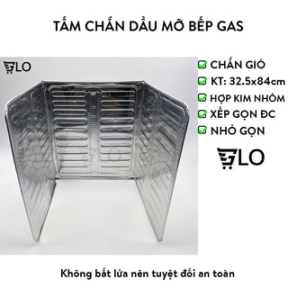 Tấm Chắn Dầu Mỡ, Chắn Gió Bếp Gas Kèm Kính Chống Văng Dầu Paul Lorna