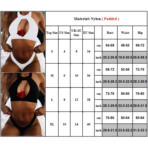 Bikini cổ cao màu trơn gợi cảm hợp thời trang