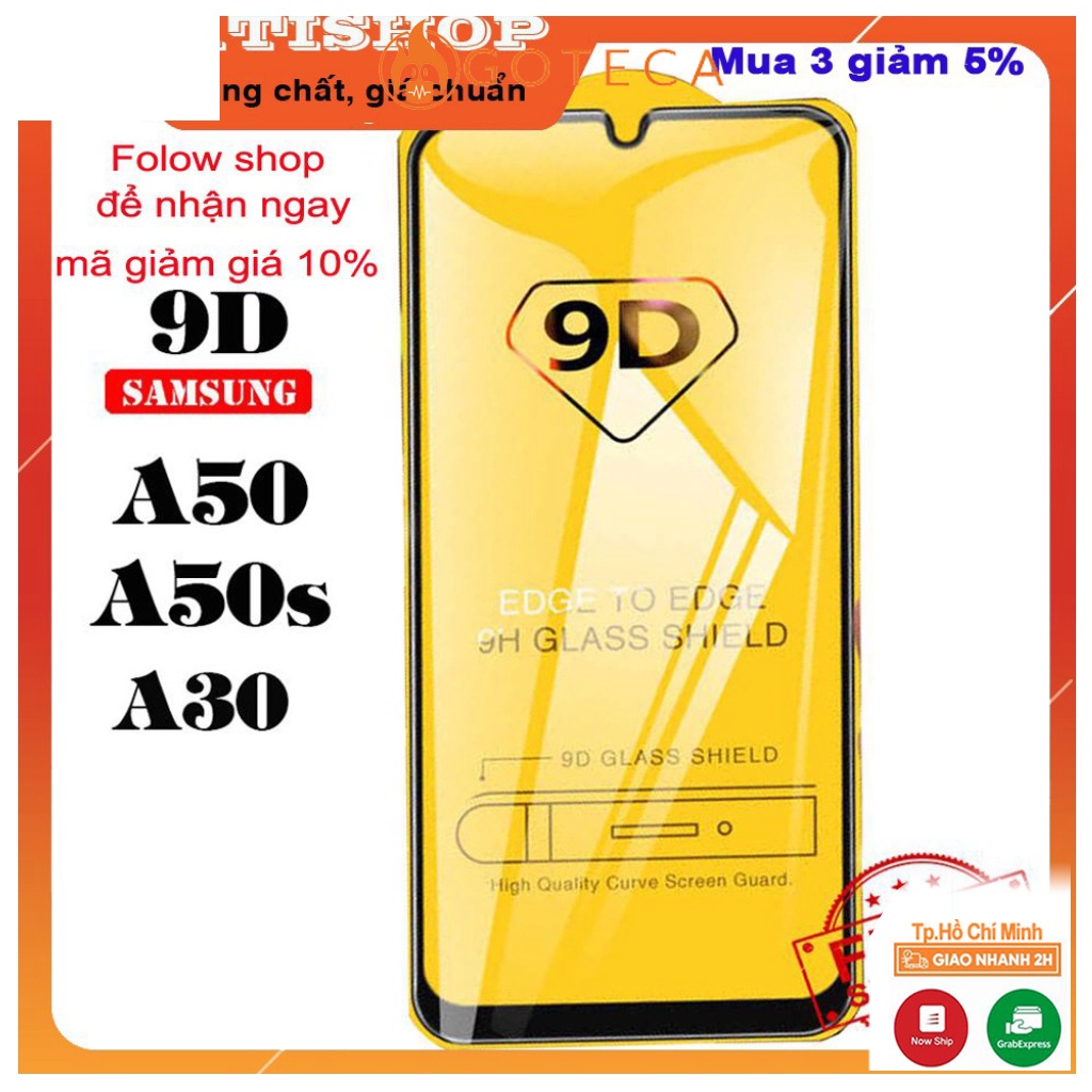 CƯỜNG LỰC SAMSUNG A30s/ A30/ A50s/ A50 - FULL MÀN HÌNH- 9D-9H