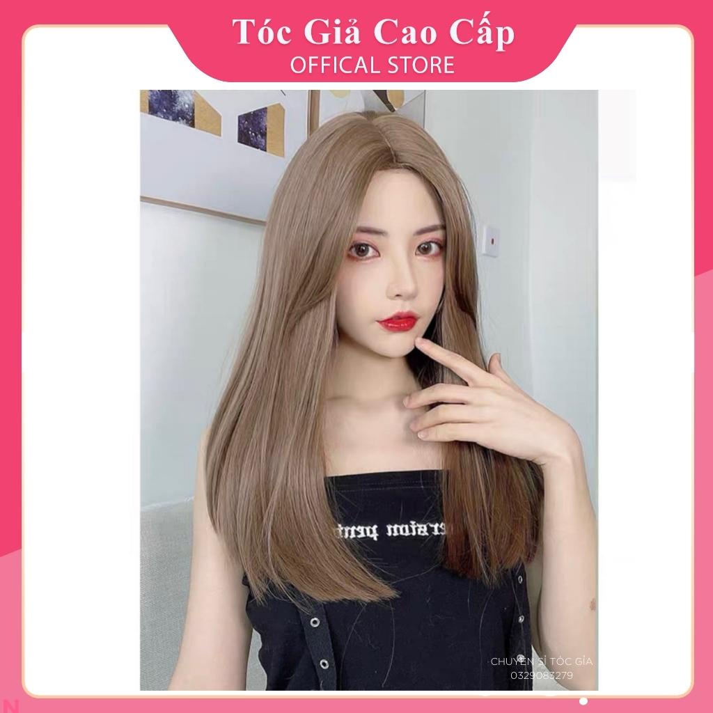 Tóc giả nguyên đầu cúp 30cm- mái dài- tặng kèm lưới, 1247