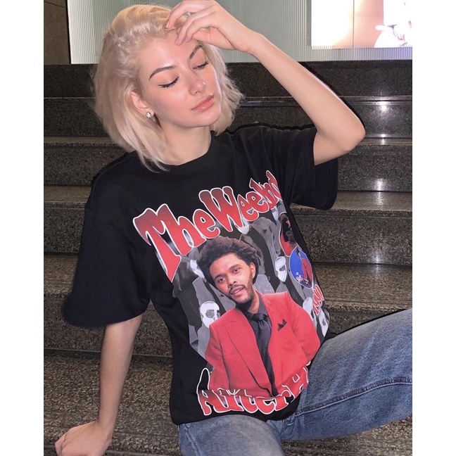 BLANK | Áo Thun ANH CUỐI TUẦN Tay Lỡ Unisex - Đen/Trắng Cổ Tròn