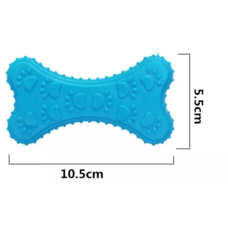 Doremiu- Xương đồ chơi cho chó mèo- Xương cao su dẻo siêu bền 10cm phù hợp chó dưới 10kg chống cắn phá