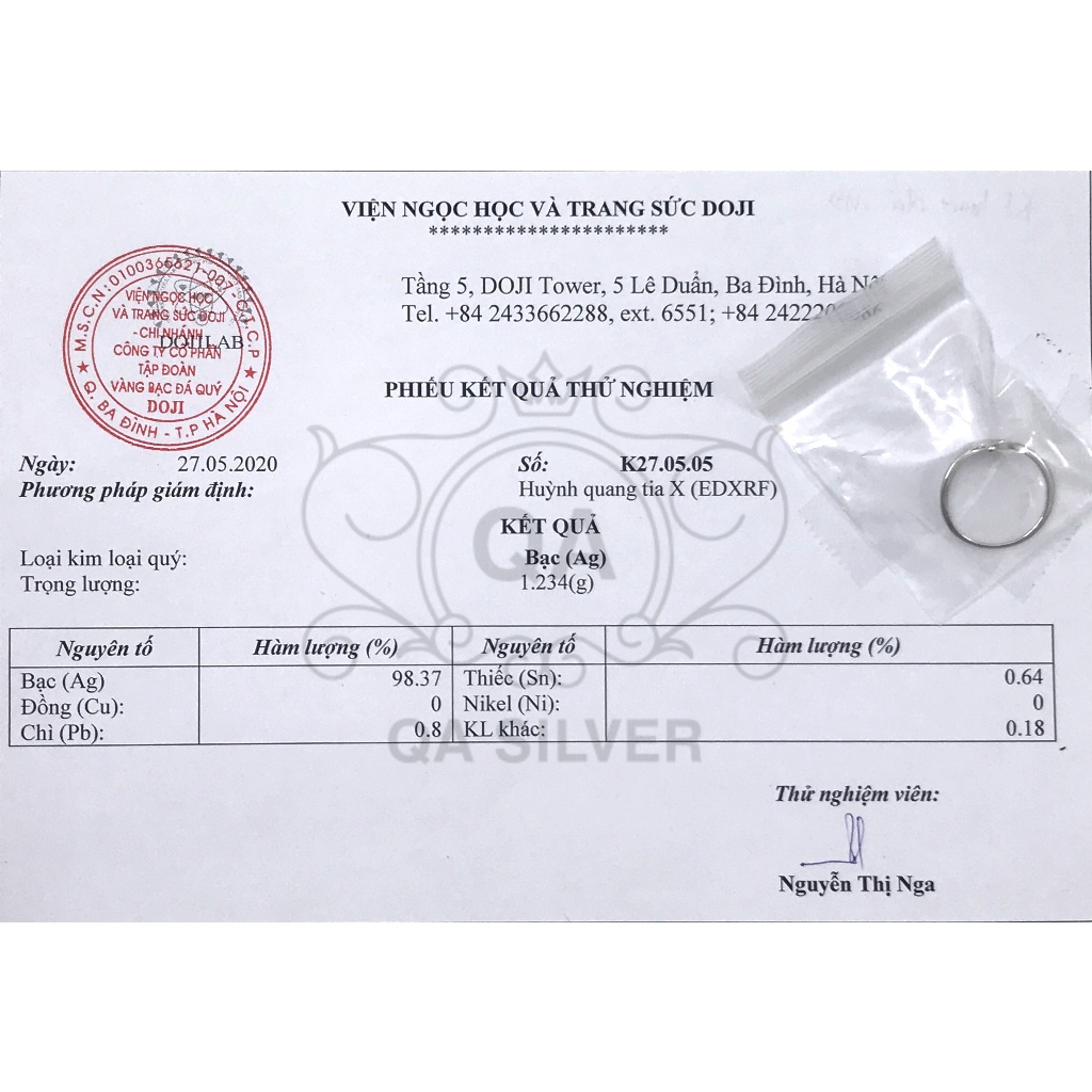 Nhẫn bạc 925 hình rắn nam nữ trơn hở tối giản S925 SNAKE Silver Ring QA SILVER RI200406