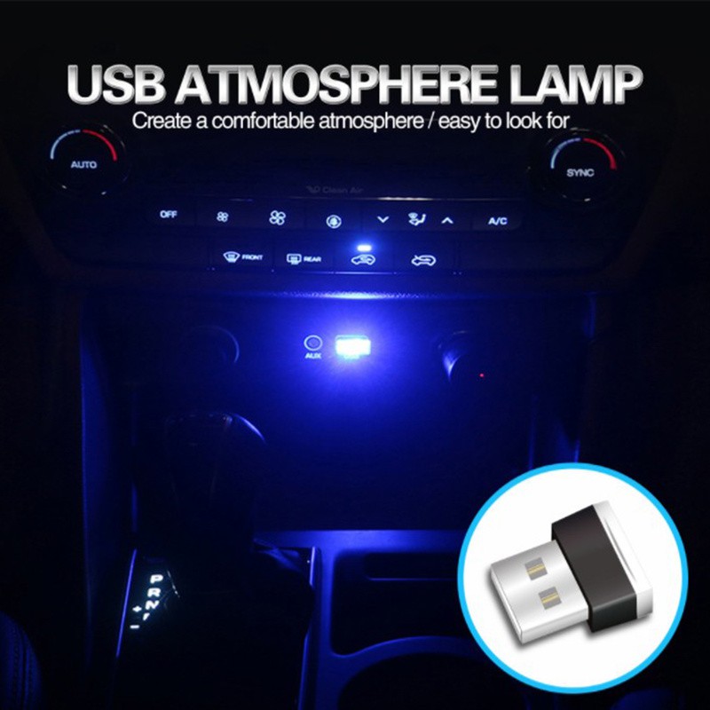 1 Đèn USB Nội Thất Xe Hơi, Ô tô mini - Đèn LED USB Trang Trí Xe hơi , Ô tô