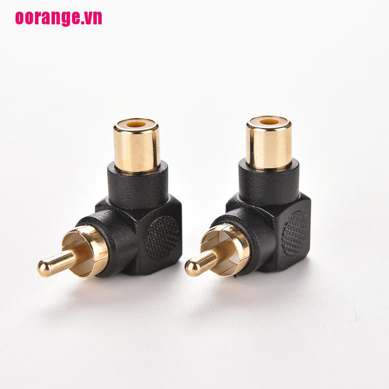1 Đầu Chuyển Đổi Rca Tiện Lợi 90-Angle