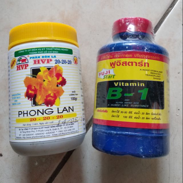 Combo 1 phân bón lá B1 + 20-20-20 dưỡng cây toàn diện