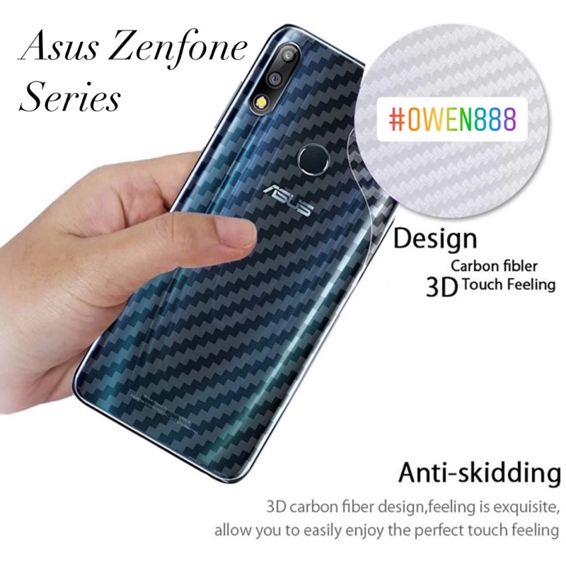 Da Carbon | Ốp Điện Thoại Sợi Carbon Chống Trầy Cho Asus Zenfone Rogphone 5 Zenfone 5 6 Live 1 Live 2 Max M1 Max Pro M1 Max Pro M2