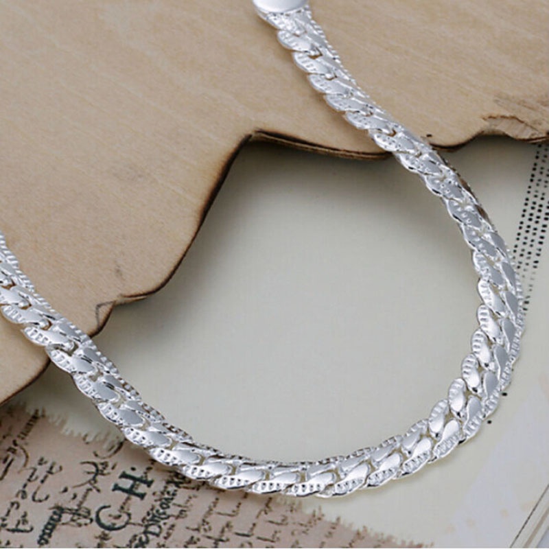 Vòng Tay Mạ Bạc 5mm Thời Trang
