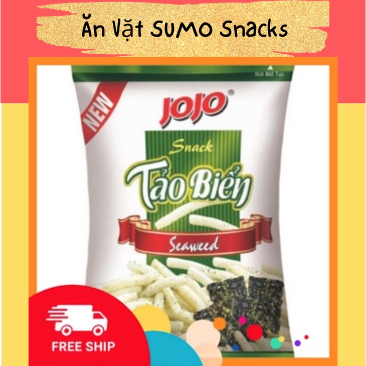 Bim Bim Snack Khoai Ttây JoJo Vị Tảo Biển gói 35/40g-Ăn Vặt Sumo Snack