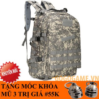 (NHẬP MÃ GIẢM GIÁ) Balo 3 PUBG màu ACU - Tặng móc khóa PUBG