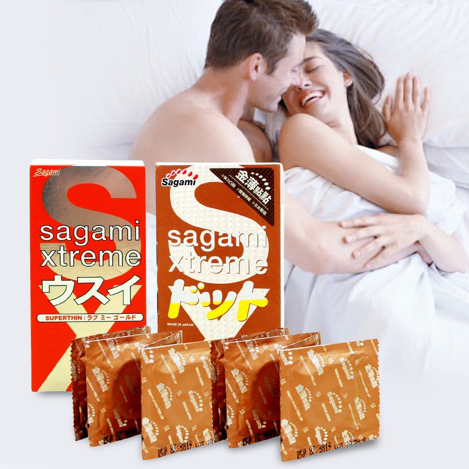 2 hộp bao cao su Sagami Xtreme - Nhật Bản