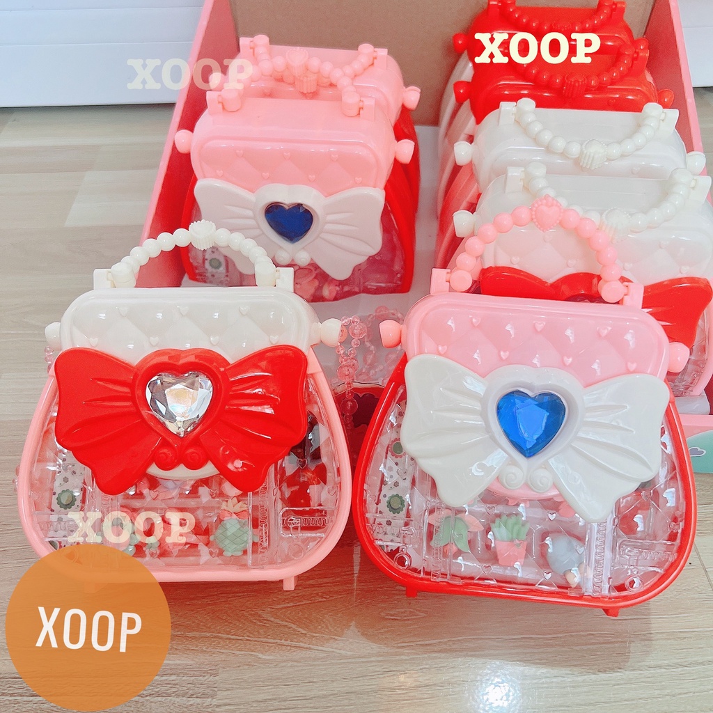 Đồ chơi ! Túi trang sức kèm nhẫn và nhũ cho bé mã 2266-30