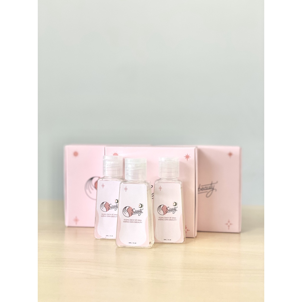 Combo 3 Chai Dung Dịch Vệ Sinh Miếng Dán Ngực Sbeauty 50ml
