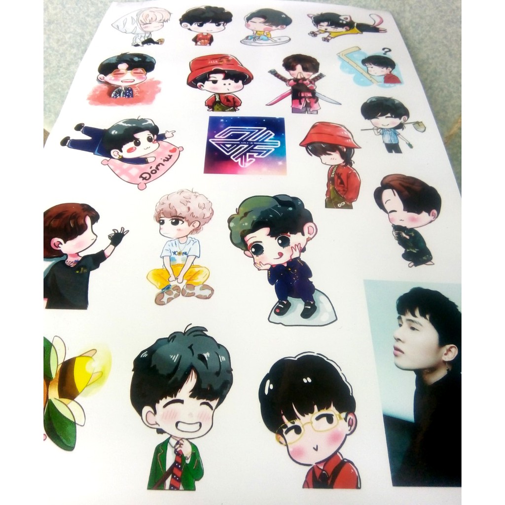 [Mới] Tấm 20 sticker chibi Jack j97 - Phương Tuấn - kèm ảnh thật shop chụp