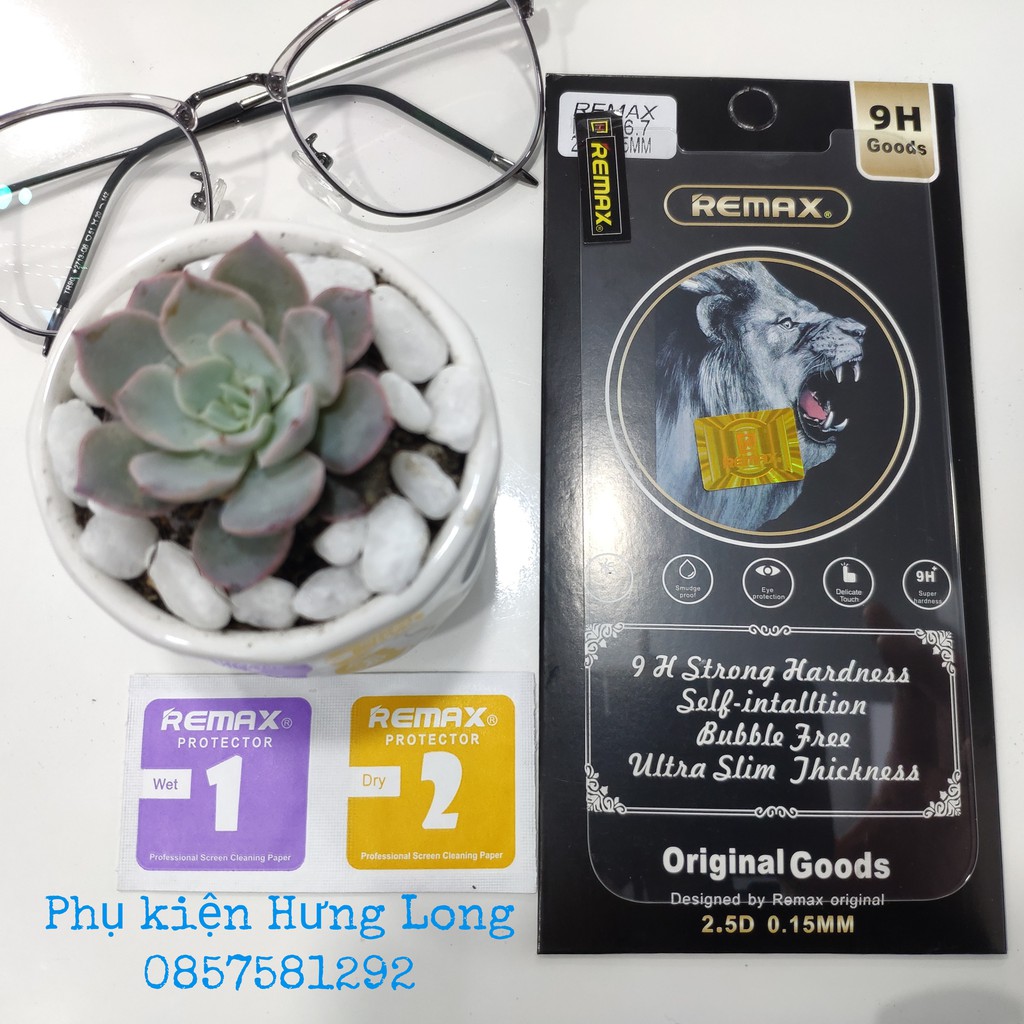 Kính cường lực chính hãng Remax mỏng 0.15mm cho iPhone