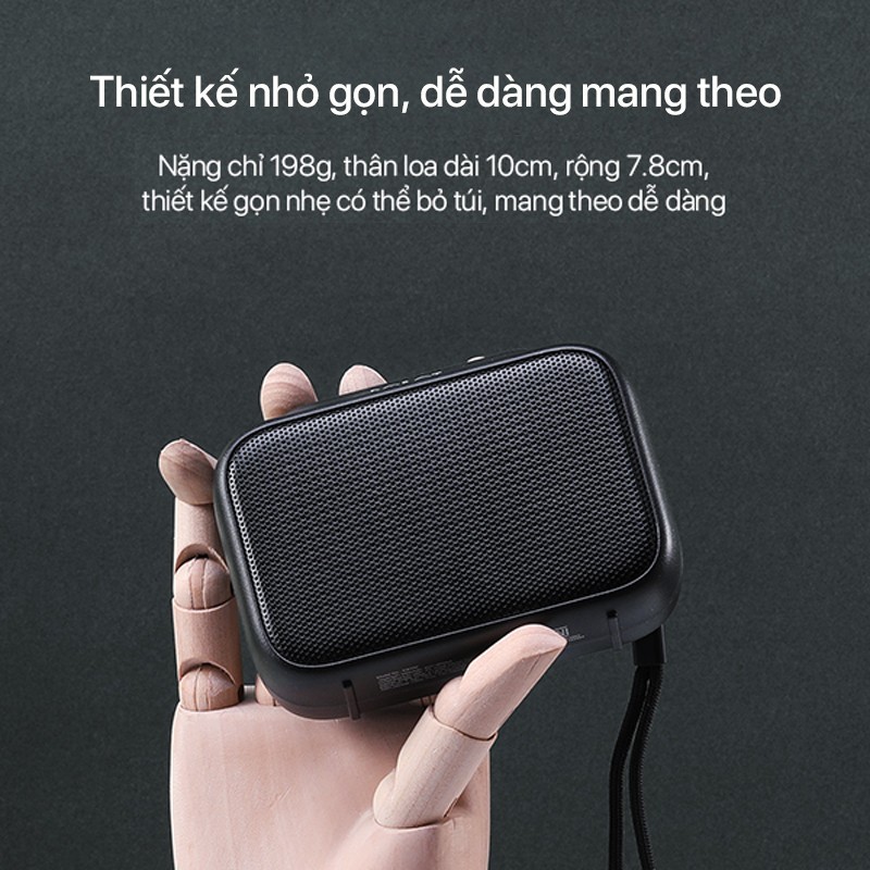 Giá Tốt-ROBOT Loa Bluetooth Mini 5.0 Hỗ trợ thẻ Micro SD &amp; USB -RB100- BH 1 năm 1 đổi 1 CHÍNH HÃNG