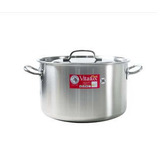 Nồi hầm zebra vitalux 3 đáy 36x22cm-22l-171318, inox 304, nhập khẩu thái lan