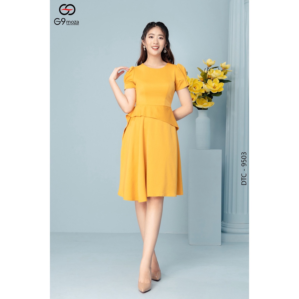 Đầm xèo 9503 G9 moza chất liệu Lụa