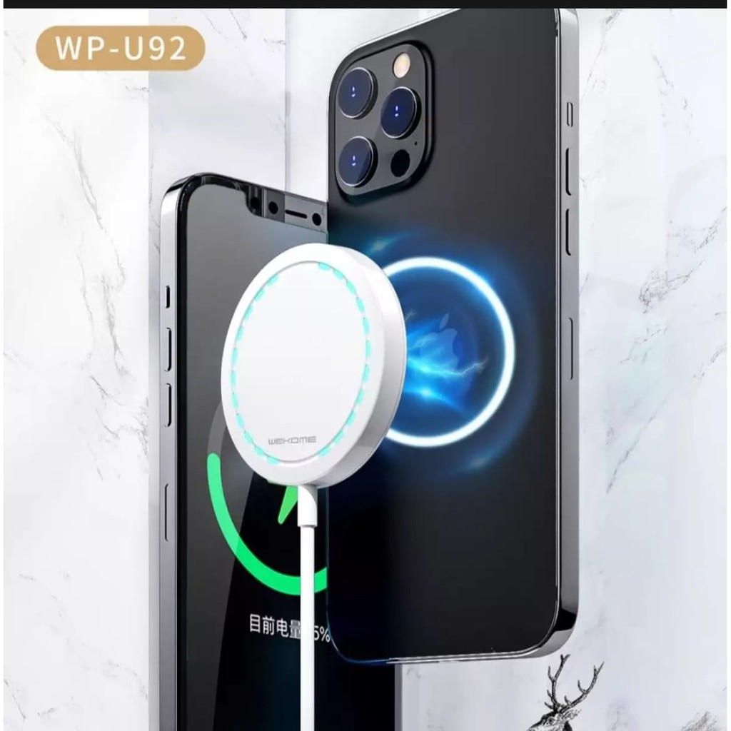 Dock đốc Đế Sạc Nam Châm Không Dây 15w WE.KOME Cho iph SS ( 8 X XS 11 12 13 pro max