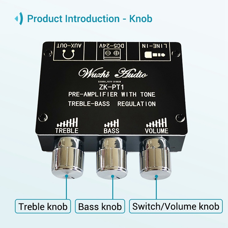 Bluetooth 5.0 Decoder Board Dual Channel Stereo Low Noise High and Low Tone Pre-ule Amplifier Board ZK-PT1 | BigBuy360 - bigbuy360.vn