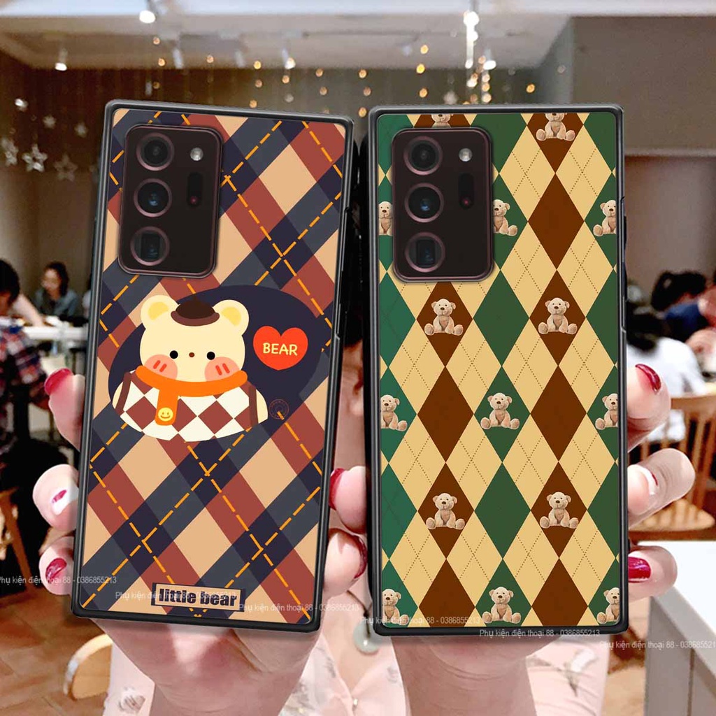 Ốp Samsung Note 20 Plus / Note 20 Ultra / Note 20+ họa tiết hoa, gấu thời trang, ốp dẻo bền đẹp