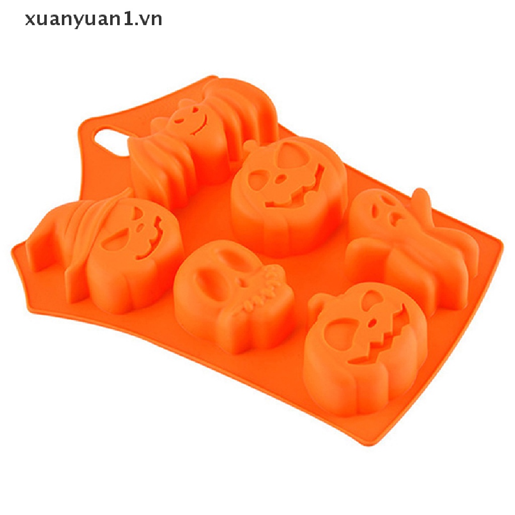 Khuôn Làm Bánh 6 Ô Chủ Đề Halloween