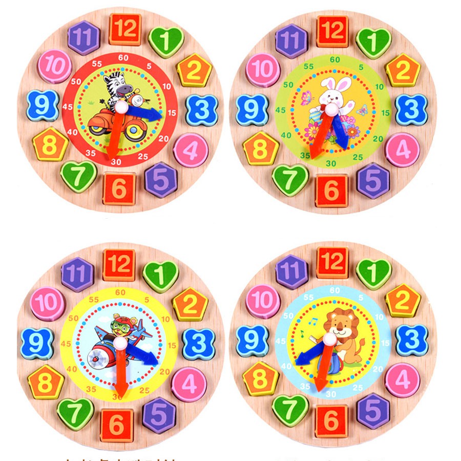 Bộ đồng hồ xỏ dây - giáo cụ học tập - đồng hồ số