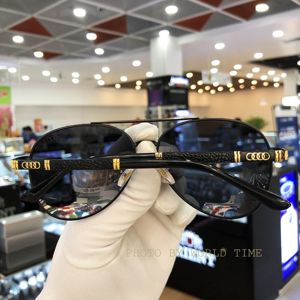 Kính mát nam Audi A188  tròng Polazied đen, chống lóa,Full box ,bảo hành 12T tặng kèm khăn lau + nước lau kính siêu sạch | BigBuy360 - bigbuy360.vn