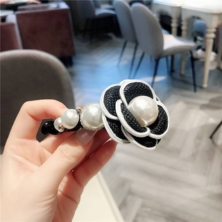 Dây buộc tóc hoa trà ngọc trai