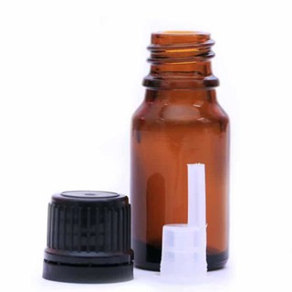 Chai đựng tinh dầu 10ml - Màu nâu có nắp nhỏ giọt và nắp đen theo quy chuẩn