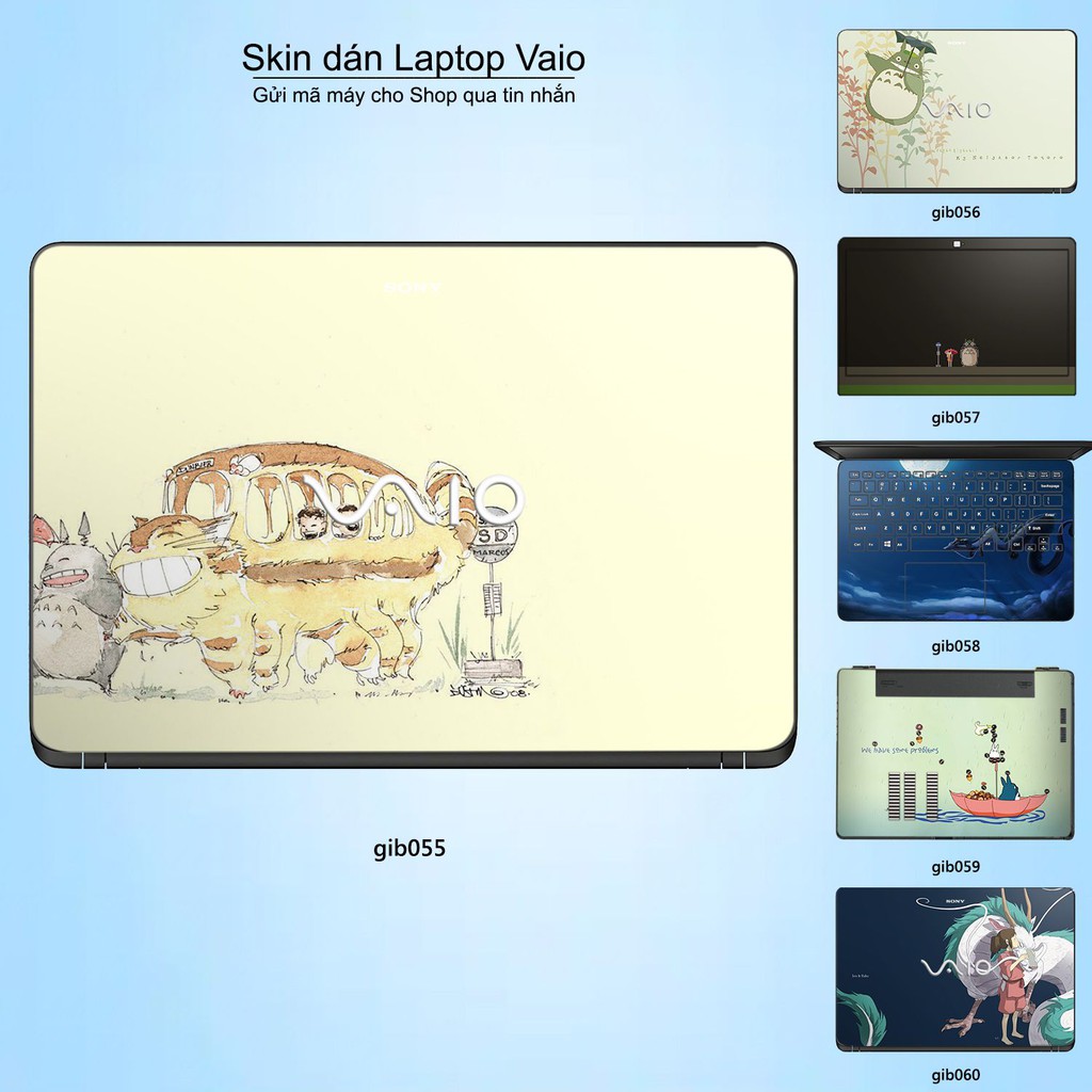 Skin dán Laptop Sony Vaio in hình Ghibli nhiều mẫu 9 (inbox mã máy cho Shop)
