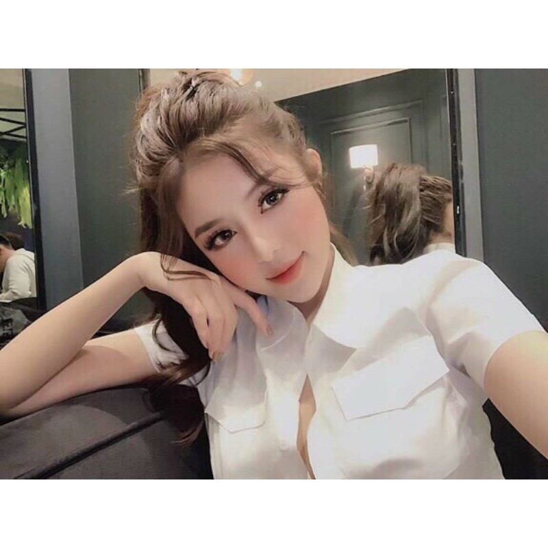 Áo sơ mi tay ngắn co dãn tốt loại 1 có nhiều màu